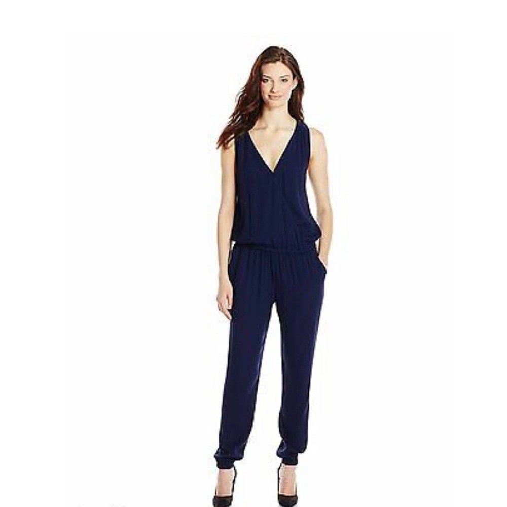 Joie Navy Jumpsuit Size Large